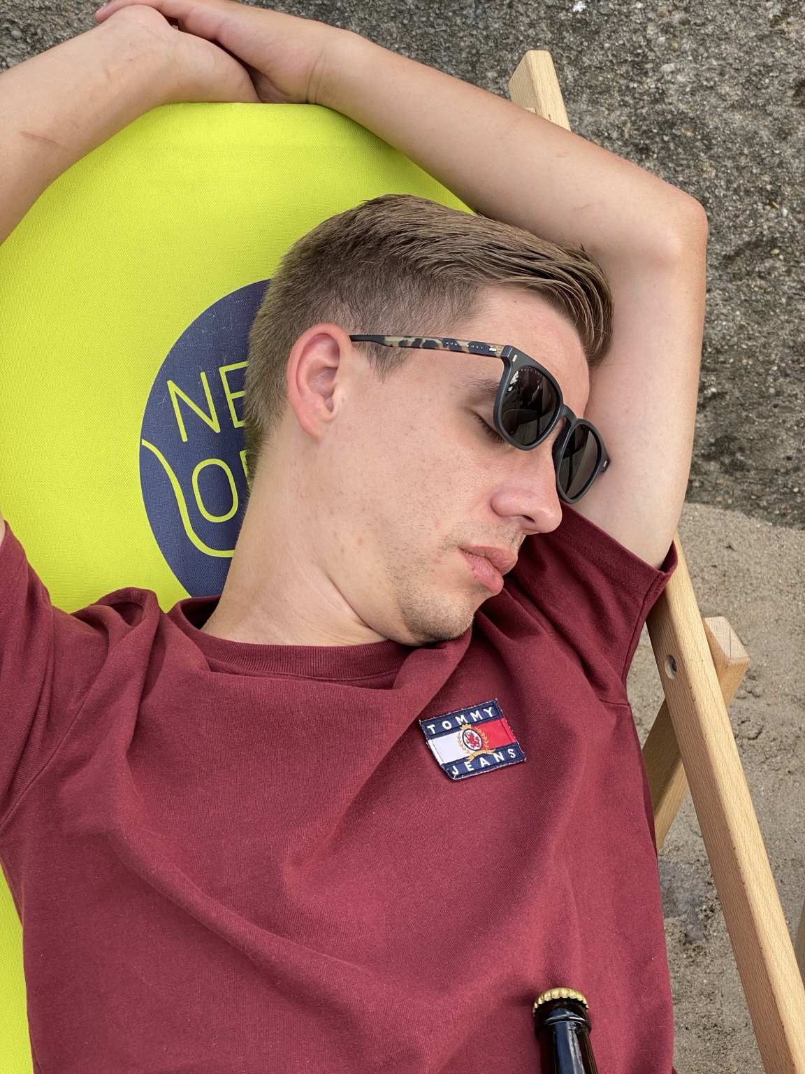 Sven im Liegestuhl